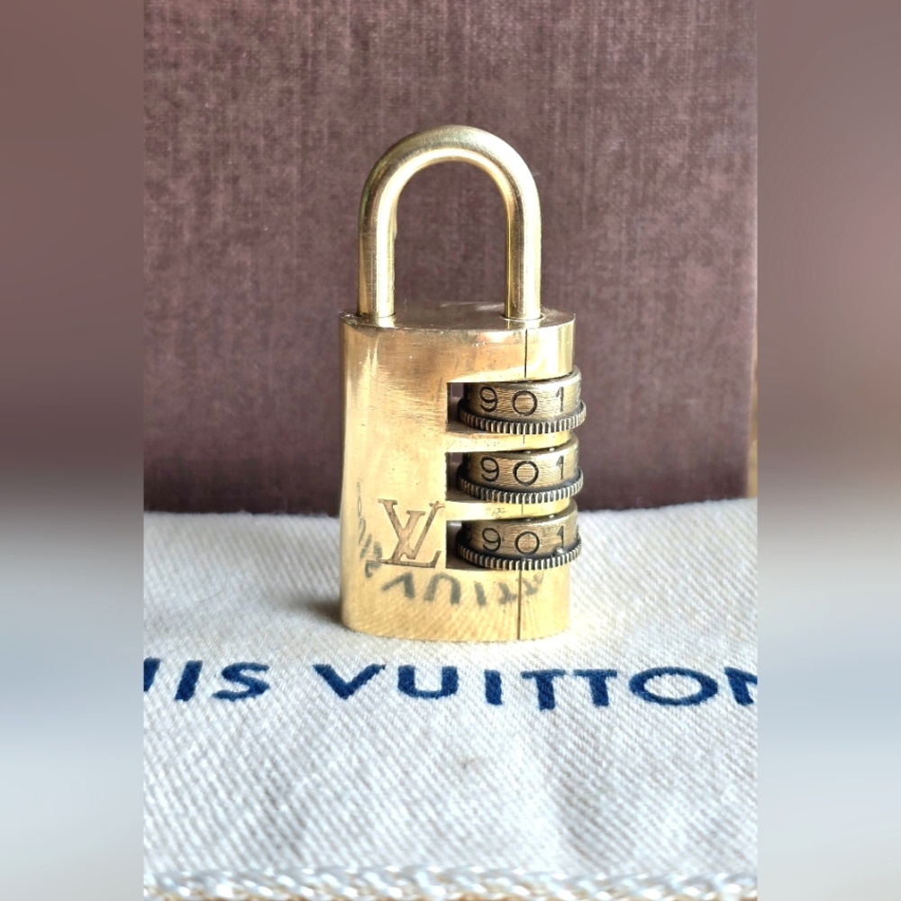 Louis Vuitton Vintage Cadena Combination Brass Lock